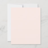 Sanfte rosa Errötungs-Blumenmuster Konfirmations-E (Rückseite)