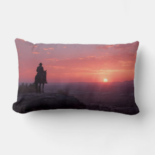 Sanfte rosa Lavendel-Sonnenuntergang Romantische w Lendenkissen