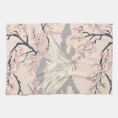 Sanfte rosa Sakura-Mount-Fuji-Szene Geschirrtuch (Horizontal)