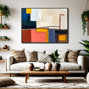 Sanfte Rustikalität: Pastell Erinnerungen Leinwanddruck