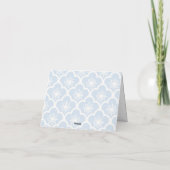 Sanfte Sakura Neutral - Puderblau Dankeskarte (Rückseite)