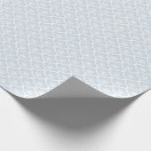 Sanfte Sakura Neutral - Puderblau Geschenkpapier (Ecke)