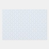 Sanfte Sakura Neutral - Puderblau Geschenkpapier Set (Vorderseite 2)