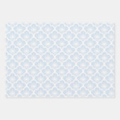 Sanfte Sakura Neutral - Puderblau Geschenkpapier Set (Vorderseite)