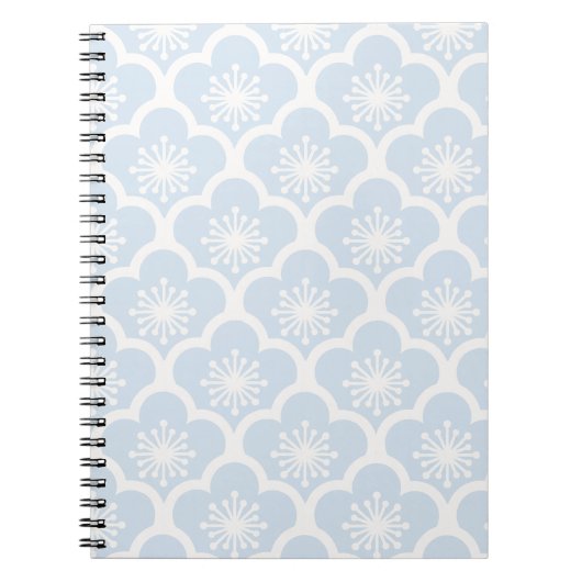 Sanfte Sakura Neutral - Puderblau Notizblock (Vorderseite)