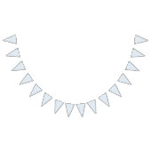 Sanfte Sakura Neutral - Puderblau Wimpelkette (Alle)