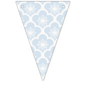 Sanfte Sakura Neutral - Puderblau Wimpelkette (Zweite Fahne)