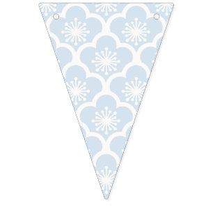 Sanfte Sakura Neutral - Puderblau Wimpelkette