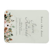 Sanfte Salbei Botanische Save-the-Date-Magnete Magnet (Horizontal)