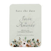 Sanfte Salbei Botanische Save-the-Date-Magnete Magnet (Vertikal)