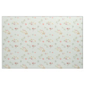 Sanfte Salbei Moos Rose Wasserfarbe Blumenstoff Stoff (Yard (91,4 cm))