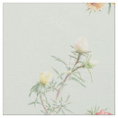 Sanfte Salbei Moos Rose Wasserfarbe Blumenstoff Stoff (Nahaufnahme)