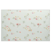 Sanfte Salbei Moos Rose Wasserfarbe Blumenstoff Stoff (Fat Quarter (45,7 x 55,9 cm))