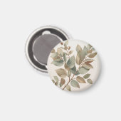 Sanfte Salbeigrüne Eukalyptusblätter Botanisch Magnet (Vorderseite/Rückseite)