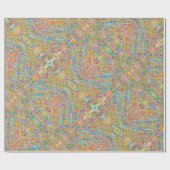 sanfte Sandkunst wie Fantasie in vielen Farben Geschenkpapier (Flach)