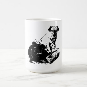 Sanfte Schattierungen, Pug-Tasse Kaffeetasse