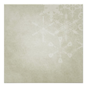 Sanfte Schneeflocken Poster