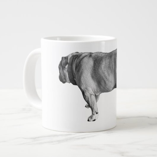 Sanfte Schritte, Morgenwärme Jumbo-Tasse (Vorderseite Links)
