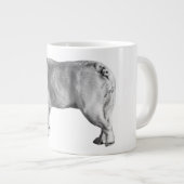 Sanfte Schritte, Morgenwärme Jumbo-Tasse (Vorderseite Rechts)