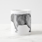 Sanfte Schritte, Morgenwärme Jumbo-Tasse (Vorderseite)