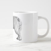 Sanfte Schritte, Morgenwärme Jumbo-Tasse (Rechts)