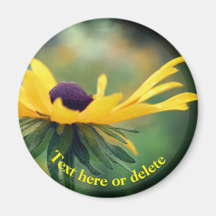 Sanfte Schwarze Augen Susanne Blume Personalisiert Magnet