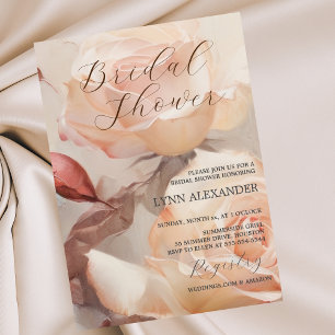 Sanfte Sommer-Rose, elegantes Brautparty Save The Date