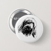 Sanfte Spinone-Stimmung Button (Vorne & Hinten)