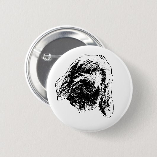 Sanfte Spinone-Stimmung Button (Vorne & Hinten)