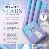 Sanfte Statik zwischen den Sternen Geschenkpapier Set