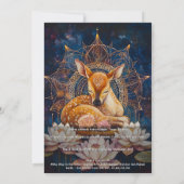 Sanfte Stille | Deer Design Einladung (Rückseite)