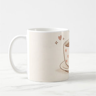 Sanfte Tage, gemütliche Gedanken - Süße Kaffeetass Kaffeetasse
