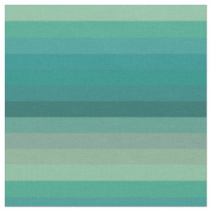 Sanfte Teal-Ombre-Horizontalstreifen Stoff
