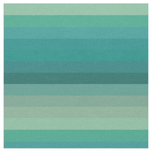Sanfte Teal-Ombre-Horizontalstreifen Stoff (Nahaufnahme)