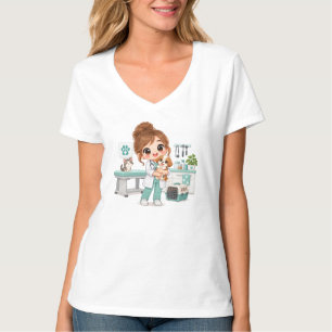 Sanfte Tierarzt-Pflege T-Shirt