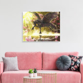 Sanfte Touch~geflügelte, unikornige Leinwand (Insitu (Wohnzimmer))
