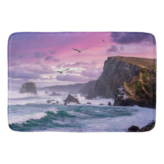 Sanfte und erfrischende Küstenbathmatte Badematte (Vorderseite)