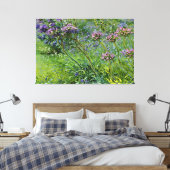 Sanfte und lebendige Darstellung der Agapanthus-Bl Leinwanddruck (Insitu (Schlafzimmer))