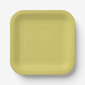 Sanfte warme gelbe Papierplatten Pappteller (Vorderseite)