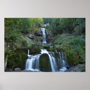 Sanfte Wasserfälle Poster