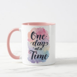 Sanfte Wasserfarben-Motivationsbotschaft Tasse