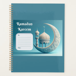 Sanfte Wasserfarbene Moschee Ramadan Gelassenheit Planer