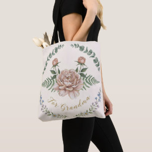 Sanfte Wasserfarbene Wiesen-Blumen-Öko Tasche