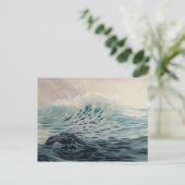 Sanfte Welle des Wertschätzungspostkartens Postkarte (Stehend Vorderseite)