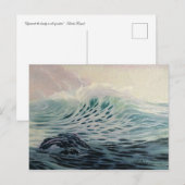 Sanfte Welle des Wertschätzungspostkartens Postkarte (Vorne/Hinten)