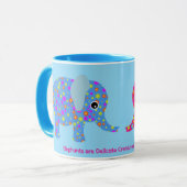 Sanfte Wesen Elefant Tasse (Vorderseite Links)