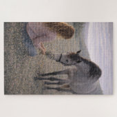 Sanfte Wiese | Pferdekunst | Puzzle (Horizontal)