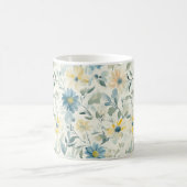 Sanfte Wiesenmargerite Wasserfarbe Kaffeetasse (Mittel)
