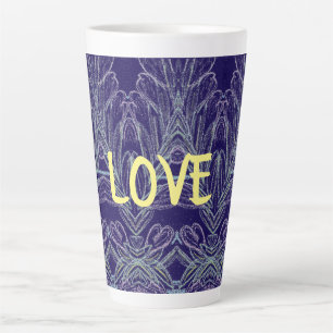 Sanfte Wirbel Liebe (Lila) Milchtasse