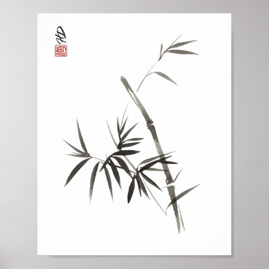 Sanfter Bambus Poster (Vorne)